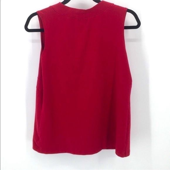 4/$45 | DUO MATERNITY | Red Wrap Style Sleeveless Tank Top | Large - Picture 2 of 7